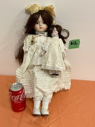 1985 Seymour Mann Collectible Doll #12 Girl With Doll