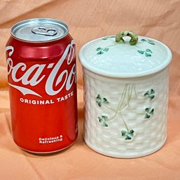 Vintage BELLEEK Ceramic, Porcelain Jar/Canister - Made In Ireland