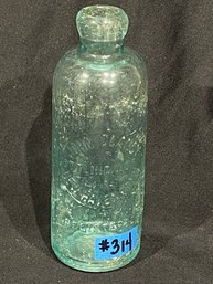John Clancy Bottling Works - New Haven, CT Antique Hutchinson Blob Top Bottle