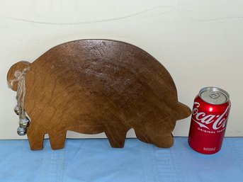 Wooden Pig Cutting Board - Vintage