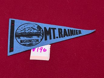 Mt. Rainier, Washington Vintage Felt Pennant