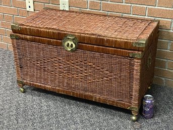 Wicker Storage Trunk