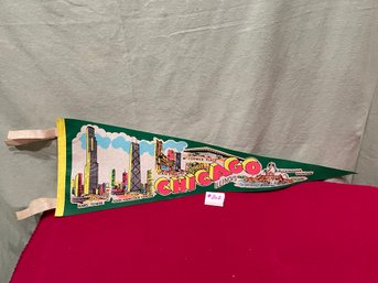 Chicago, Illinois Vintage Felt Pennant