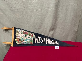 West Virginia Vintage Felt Pennant