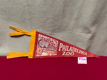 Philadelphia Zoo Vintage Felt Pennant