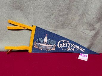 'Eternal Light' Gettysburg, Pennsylvania Vintage Felt Pennant