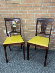 Pair Of Leg-O-Matic Vintage Folding Chairs