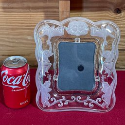 Glass Frame With Angel, Cherub Motif