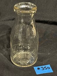 Marcus Dairy - Danbury, Connecticut Milk Bottle - Vintage Half Pint Embossed