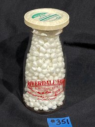 Riverdale Farm - Avon, Connecticut Vintage Half Pint Milk Bottle