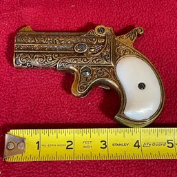 Vintage Replica 1866 Derringer Double Barrel Pistol - Denix, Made In Spain