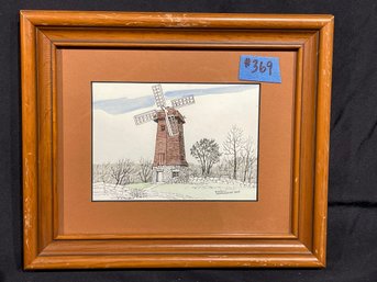 Candlewood Lake Windmill (Knollcrest, New Fairfield, CT) Print By Robert Parker
