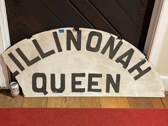 'Lillinonah Queen' Wood Sign From New Milford, Connecticut ... Read The Story