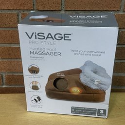 VISAGE Heated Foot Massager Slippers Model E-5109 NEW