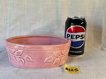 Pink Oval Planter, Flower Pot VINTAGE American Art Pottery