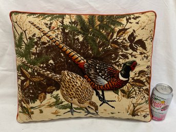 Vintage Pheasants Pillow - Cool 3D Design