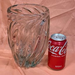 Cool Chunky Swirl Art Glass Vase