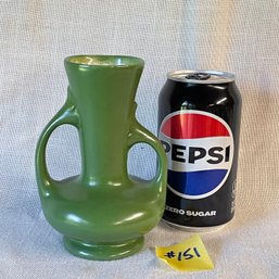 Green 'Sun City, Arizona' Small Art Pottery Vase VINTAGE