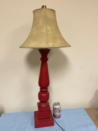 Large Wood Post Table Lamp 33' Tall