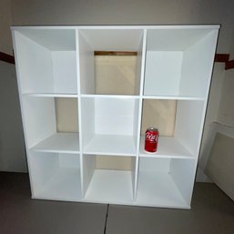 White 9 Compartment Bookshelf, Storage/Display Shelf