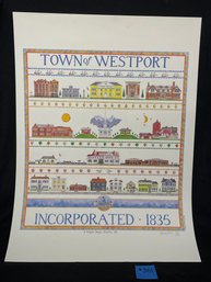'A Westport Sampler' 1996 Connecticut Print - Signed & Numbered