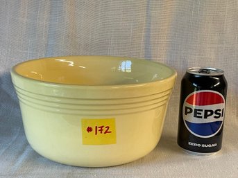 Yellow VINTAGE Glazed Ceramic 9' Bowl