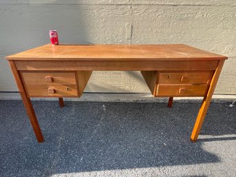 GREAT Mid-Century Modern Teak Desk - Domino Mobler, Denmark VINTAGE