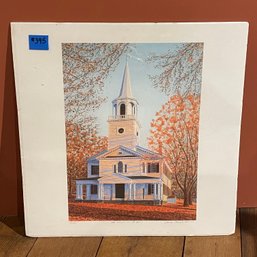 Washington, Connecticut Congregational Church Print - Signed & Numbered