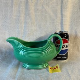 Green Fiesta Ware Gravy Boat (As Is) Vintage