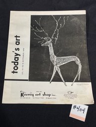 1959 TODAY'S ART Koenig Art Shop - Bridgeport, CT Magazine