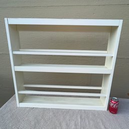 White Pottery Barn Wall-Mount Shelf, Plate Rack