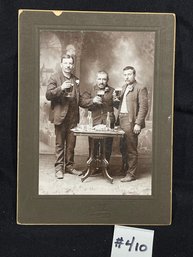 Gents Drinking Beers - Middletown, CT Antique Photo