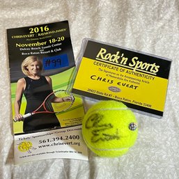 Chris Evert Signed Tennis Ball 2016 Pro-Celebrity Tennis Classic With COA Autograph