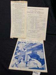 1951 Norwalk, CT Tercentenary Booklet - Vintage 300th Anniversary