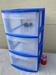 3 Drawer Plastic Storage Cart