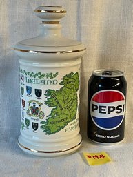 IRELAND Stitzel Weller Distillery Porcelain Decanter Bottle 1969 Vintage