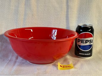 Red Pyrex Painted Glass 325 Mixing Bowl 2.5 Liter VINTAGE Corning