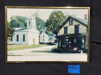 Danbury, Connecticut Enlarged Postcard Print Frame