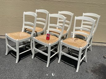 Set Of 6 Pottery Barn French Country Dining Chairs