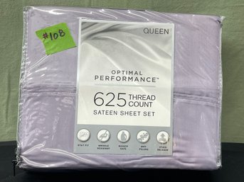 Queen Bed Sheets Set 'OPTIMAL PERFORMANCE' Lavender NEW
