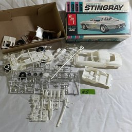 1966 Corvette Stingray Fast-Back AMT Car Model Kit - Vintage