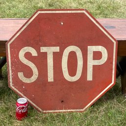 Vintage Metal Stop Sign