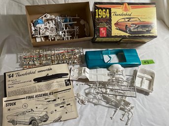 1964 Thunderbird AMT Model Car Kit - Vintage