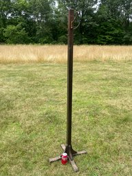 Vintage Wooden Coat Tree With 4 Hooks