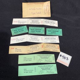 NEW HAVEN & SHORE LINE RAILWAY Lot Of Vintage Train Tickets