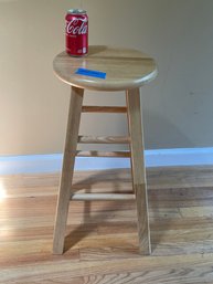 24' Tall Natural Maple Wood Stool