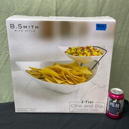 2-Tier Chip And Dip Set NEW B. Smith With Style
