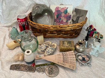 Lot #2 Basket Of Interesting Vintage Smalls