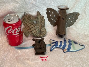 Lot Of Vintage Smalls #3 Windmill Door Knocker, M.A. Hadley Fish & More