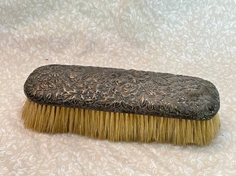 Antique Sterling Silver Repousse Brush